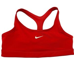 Nike Youth Large Dri-FIT Sports Racerback Bra Red Activewear Top Athletic
